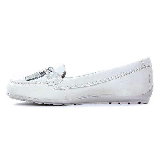 mocassins confort blanc mode femme printemps été - Photo Produit 3