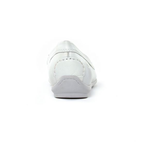 mocassins confort blanc mode femme printemps été - Photo Produit 7