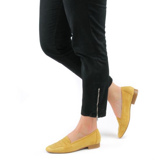 mocassins jaune mode femme printemps été - Photo Produit 8