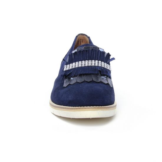 Mocassins Slippers bleu velours mode femme printemps été - Photo Produit 6