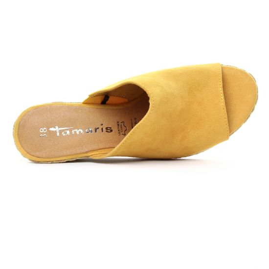 espadrilles compensées jaune mode femme printemps été - Photo Produit 4