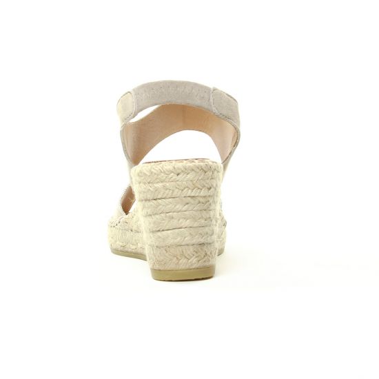 espadrilles compensées beige mode femme printemps été - Photo Produit 7