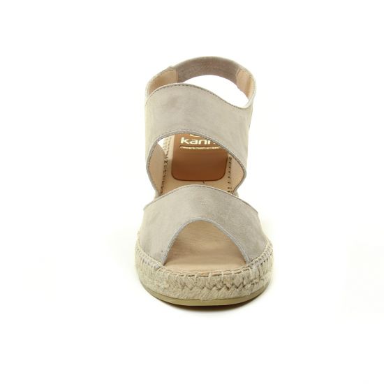 espadrilles compensées beige mode femme printemps été - Photo Produit 6