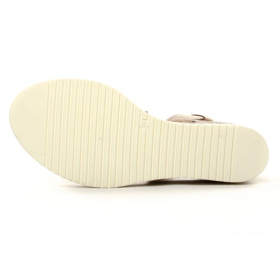 nu-pieds compensés beige mode femme printemps été - Photo Produit 5