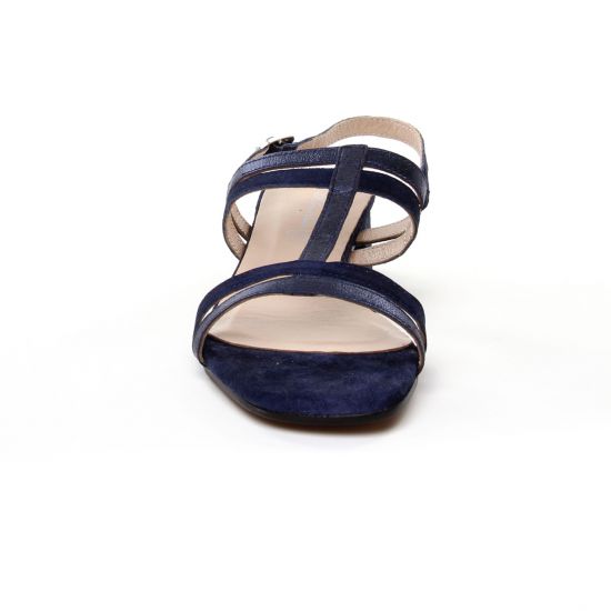 nu-pieds talon bleu marine mode femme printemps été - Photo Produit 6