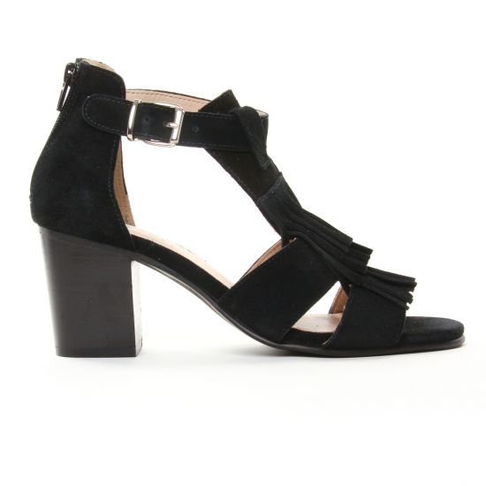 nu-pieds talon noir mode femme printemps été - Photo Produit 2