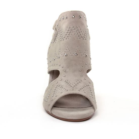 nu-pieds talons hauts beige mode femme printemps été - Photo Produit 4