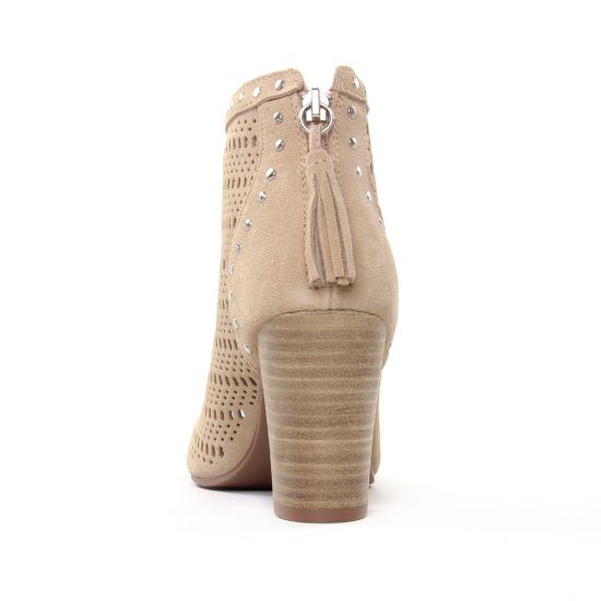 nu-pieds talons hauts beige mode femme printemps été - Photo Produit 7