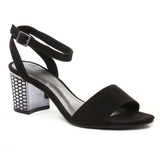 Femme Chaussures Chaussures à talons Sandales à talons Black elegant part-open sandals Sandales Marco Tozzi 
