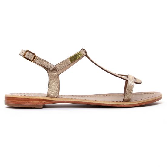 sandales beige doré mode femme printemps été - Photo Produit 2