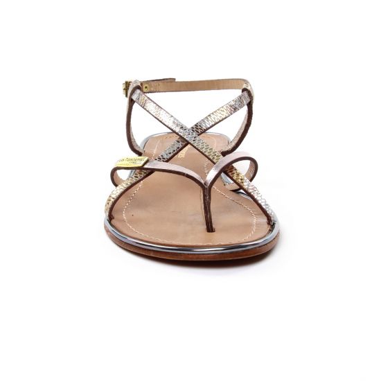 sandales beige doré mode femme printemps été - Photo Produit 6