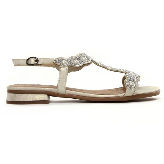 sandales beige mode femme printemps été - Photo Produit 2