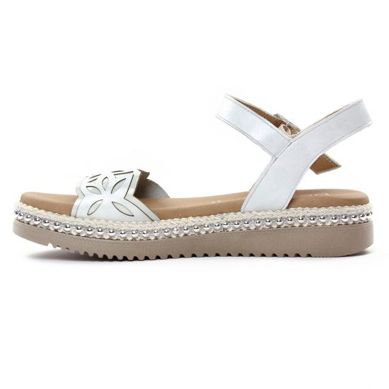 sandales blanc mode femme printemps été - Photo Produit 3