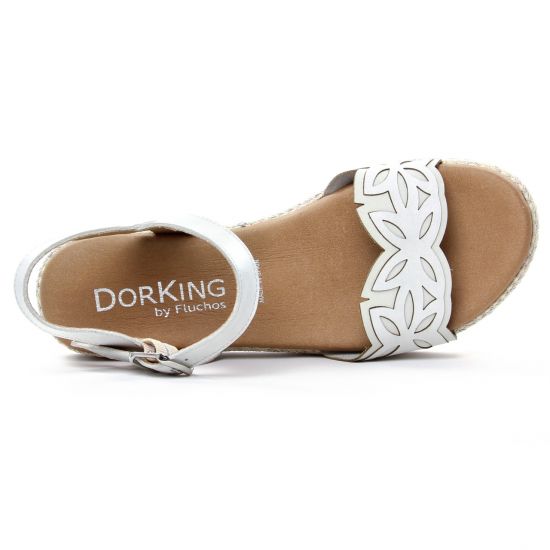 sandales blanc mode femme printemps été - Photo Produit 4