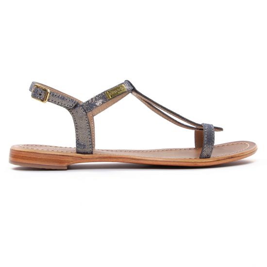 sandales bleu doré mode femme printemps été - Photo Produit 2