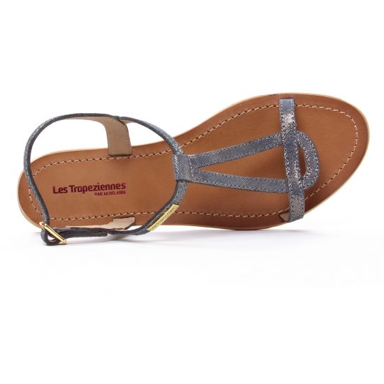 sandales bleu doré mode femme printemps été - Photo Produit 4