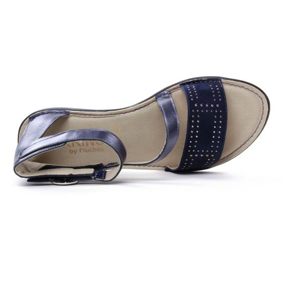 sandales bleu marine mode femme printemps été - Photo Produit 4