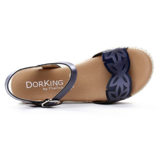 sandales bleu marine mode femme printemps été - Photo Produit 4