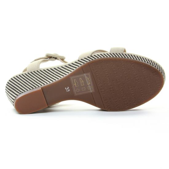 nu-pieds compensés beige mode femme printemps été - Photo Produit 5