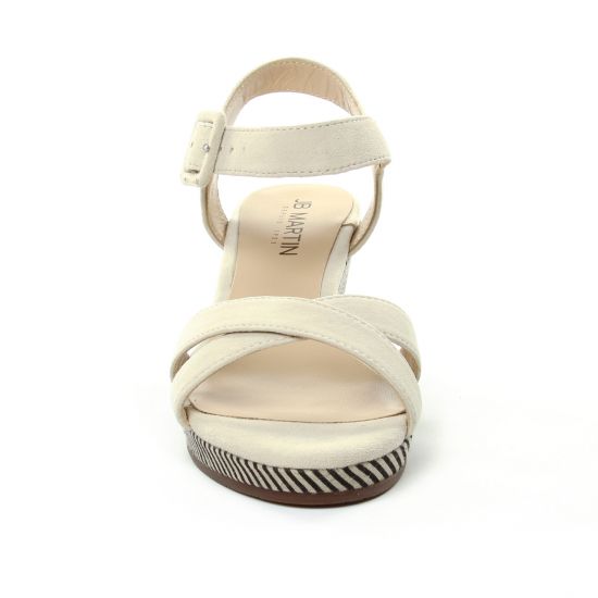 nu-pieds compensés beige mode femme printemps été - Photo Produit 6