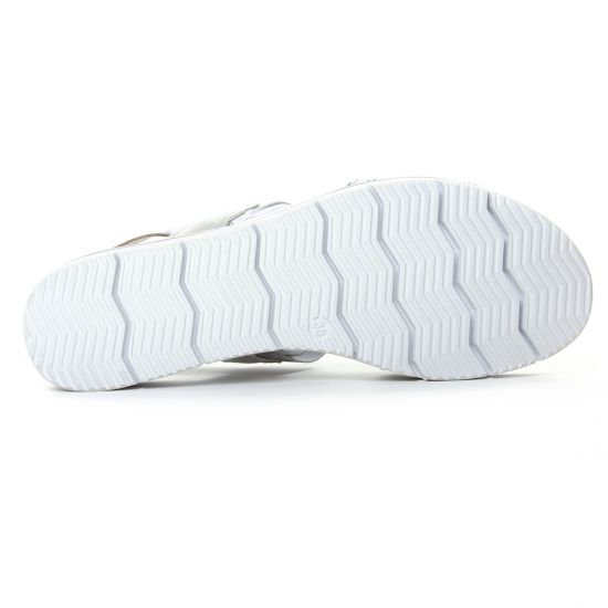 sandales compensées gris argent mode femme printemps été - Photo Produit 5