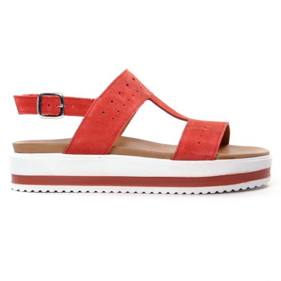 sandales compensées rouille mode femme printemps été - Photo Produit 2