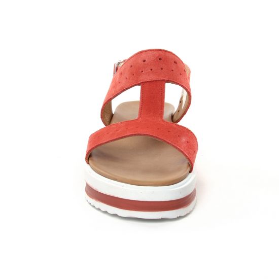 sandales compensées rouille mode femme printemps été - Photo Produit 6