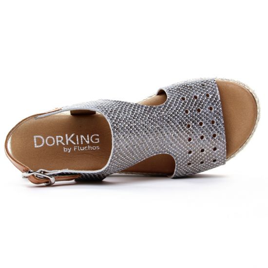 sandales gris argent mode femme printemps été - Photo Produit 4