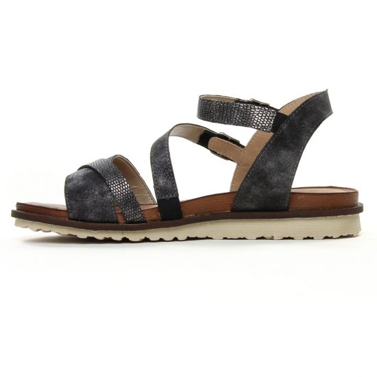 sandales gris argent mode femme printemps été - Photo Produit 3