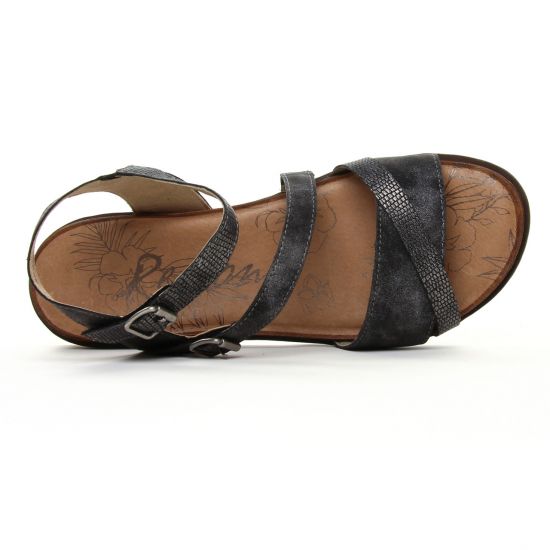 sandales gris argent mode femme printemps été - Photo Produit 4