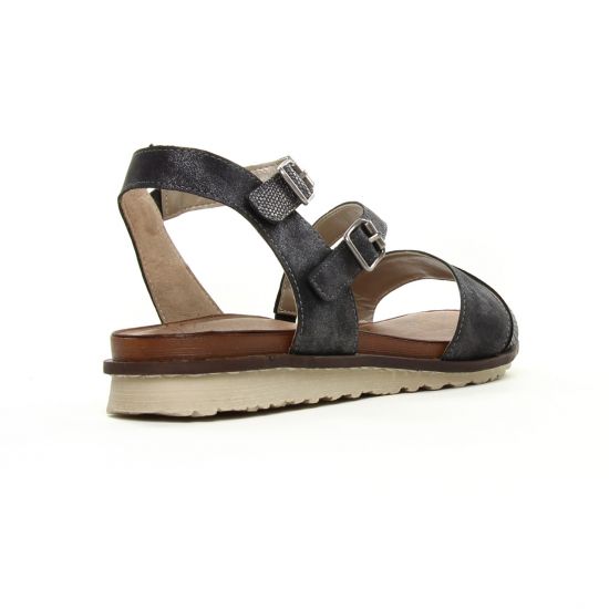 sandales gris argent mode femme printemps été - Photo Produit 7