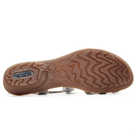 sandales gris argent mode femme printemps été - Photo Produit 5