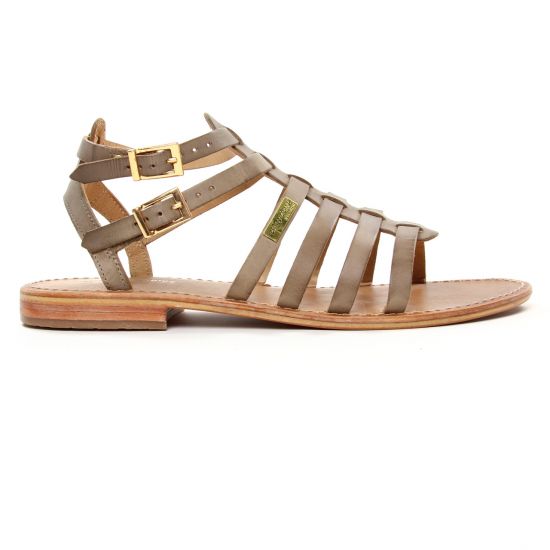sandales gris taupe mode femme printemps été - Photo Produit 2