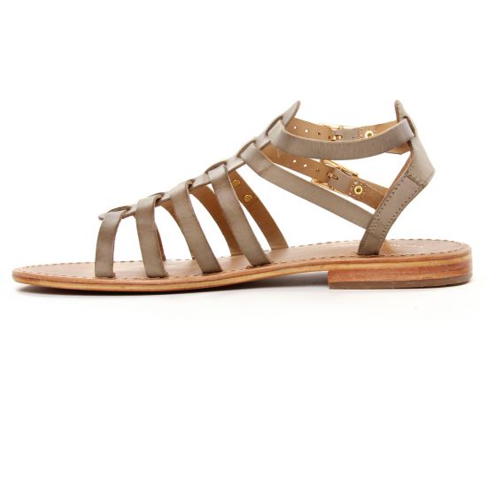 sandales gris taupe mode femme printemps été - Photo Produit 3