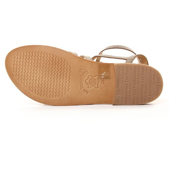 sandales gris taupe mode femme printemps été - Photo Produit 5
