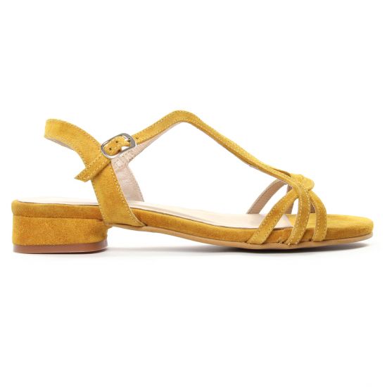 sandales jaune mode femme printemps été - Photo Produit 2