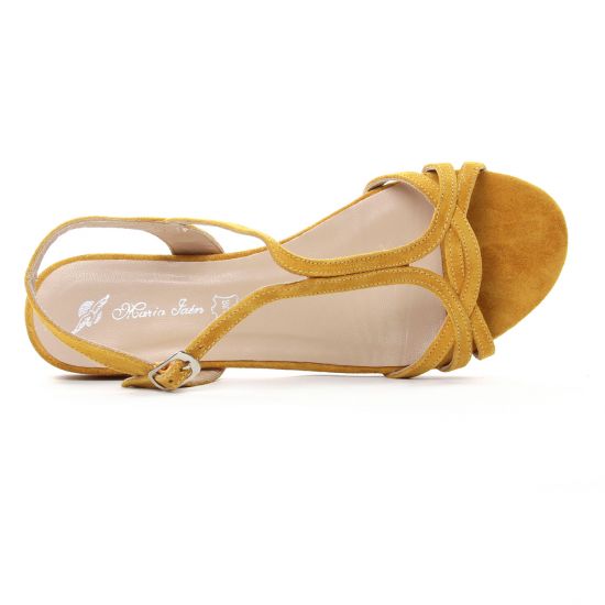 sandales jaune mode femme printemps été - Photo Produit 4