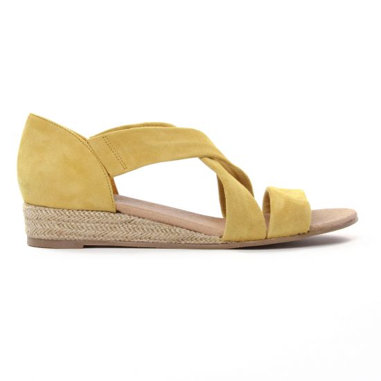 espadrilles jaune mode femme printemps été - Photo Produit 2