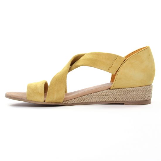 espadrilles jaune mode femme printemps été - Photo Produit 3