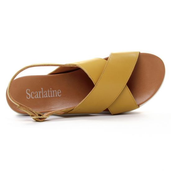 sandales jaune mode femme printemps été - Photo Produit 4