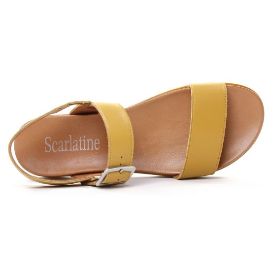 sandales jaune mode femme printemps été - Photo Produit 4