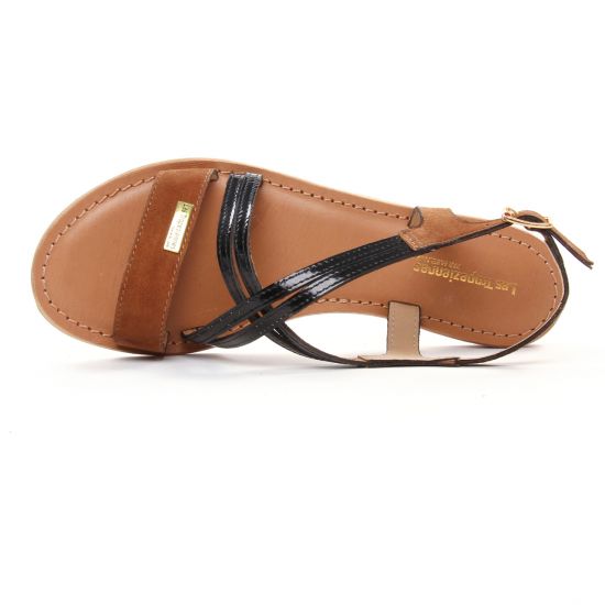 sandales marron noir mode femme printemps été - Photo Produit 4
