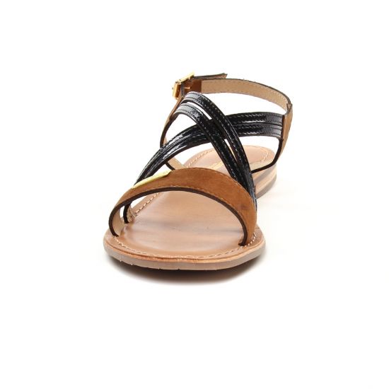 sandales marron noir mode femme printemps été - Photo Produit 6