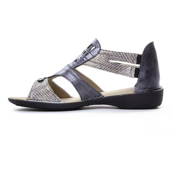sandales argent mauve mode femme printemps été - Photo Produit 3