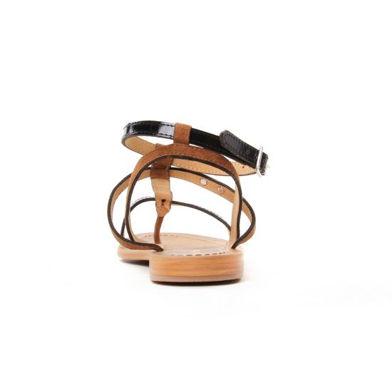 sandales noir marron mode femme printemps été - Photo Produit 7