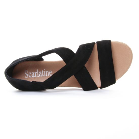 espadrilles noir mode femme printemps été - Photo Produit 4