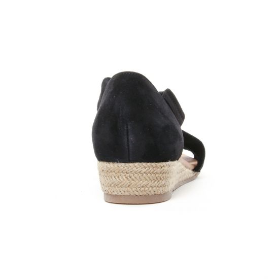 espadrilles noir mode femme printemps été - Photo Produit 7