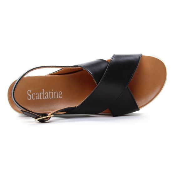 sandales noir mode femme printemps été - Photo Produit 4