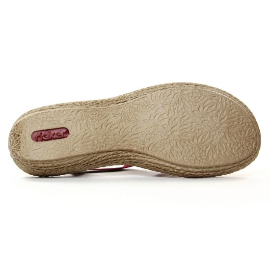 sandales rouge bordeaux mode femme printemps été - Photo Produit 5