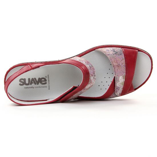 sandales rouge mode femme printemps été - Photo Produit 4
